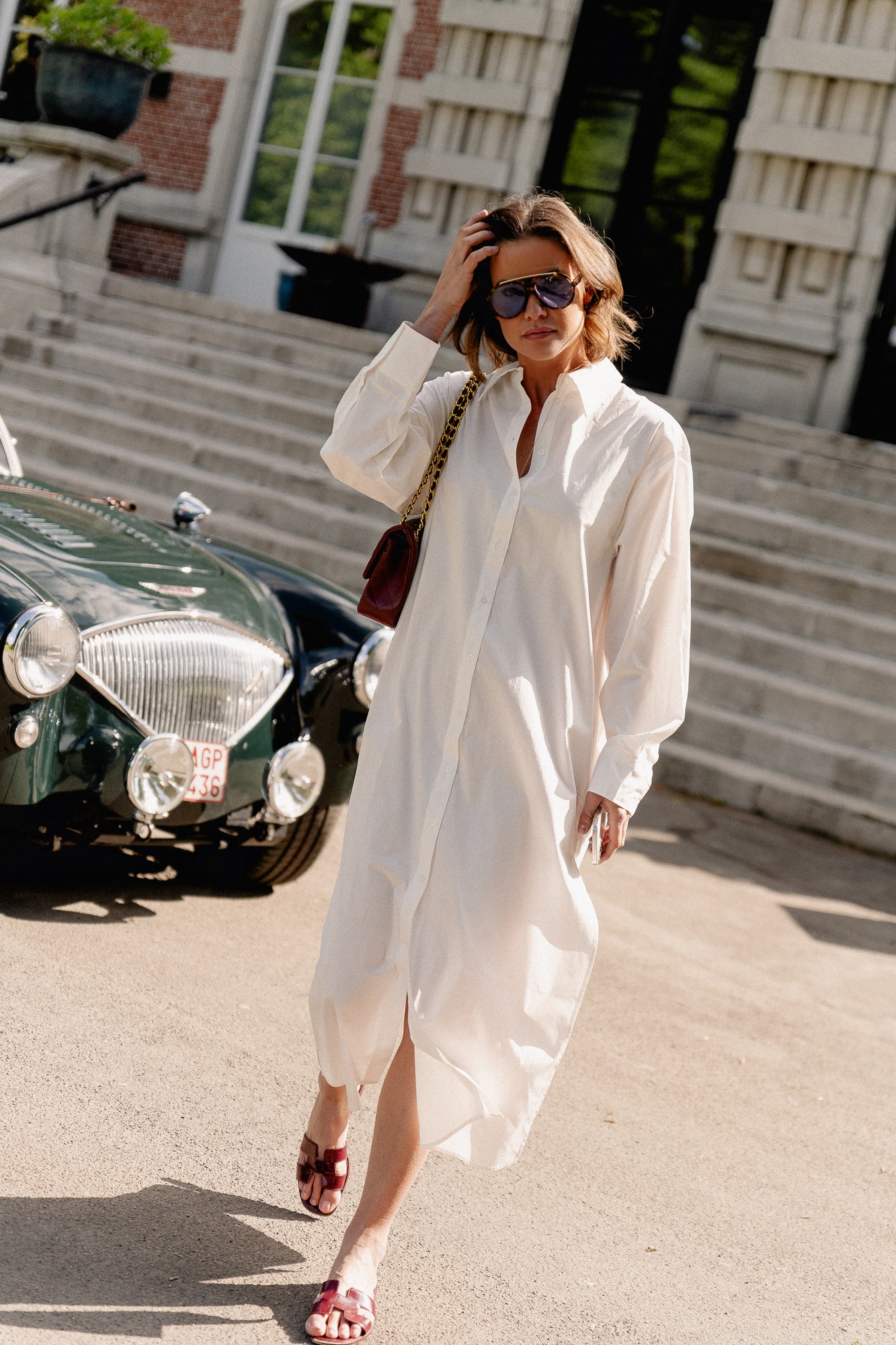 Marlen shirt dress optic white