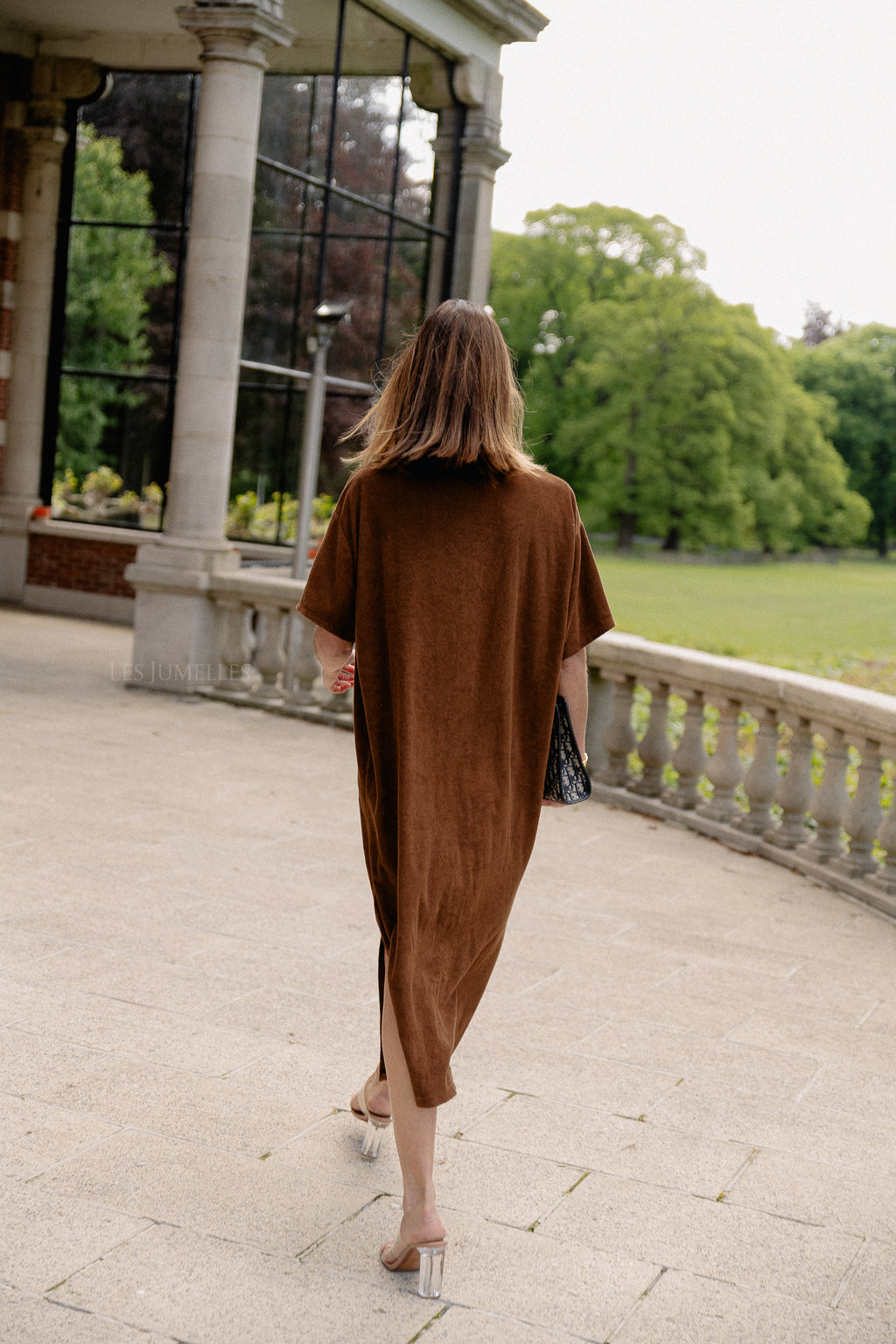 Clara terry dress hot chocolate