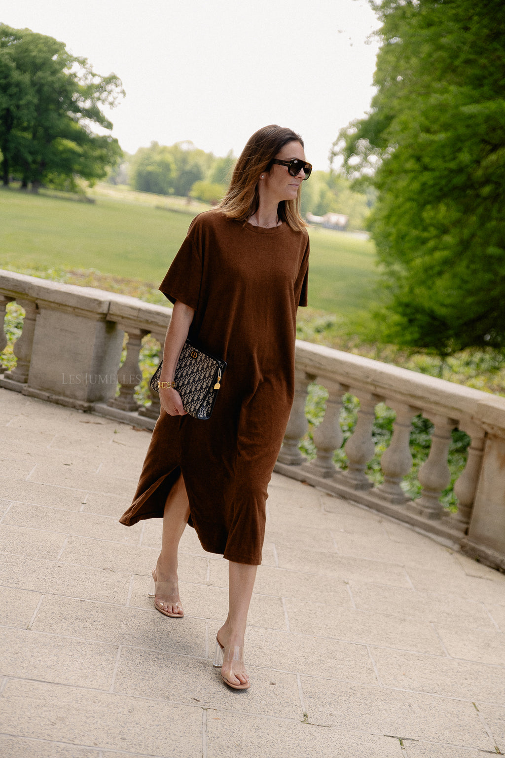 Clara terry dress hot chocolate