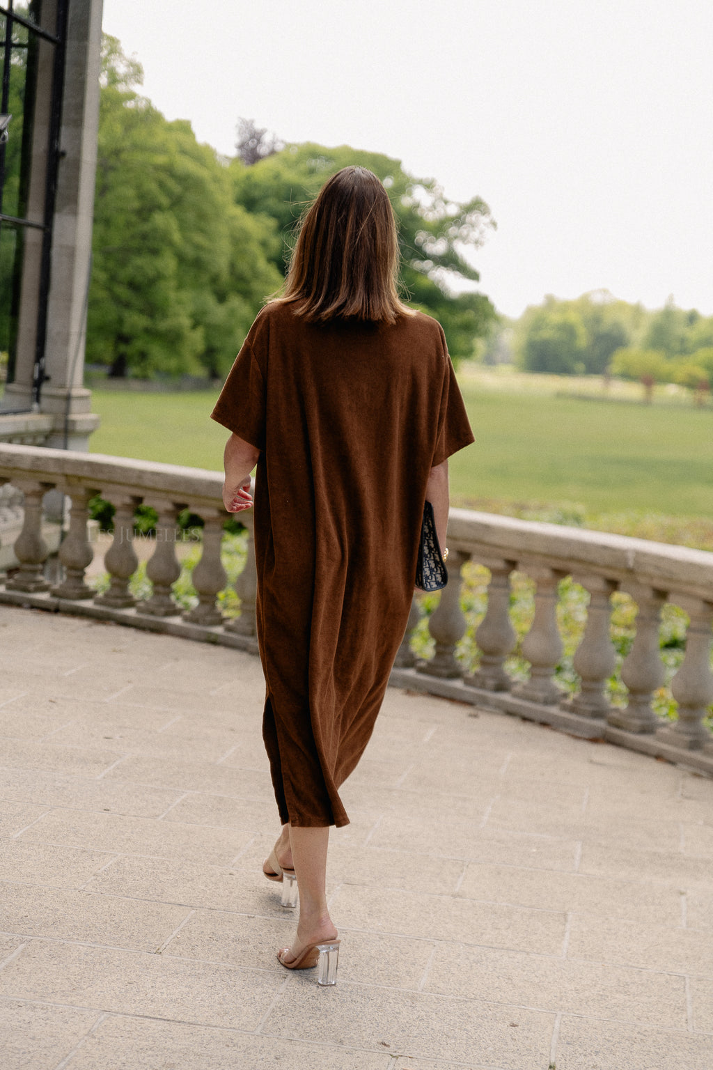Clara terry dress hot chocolate