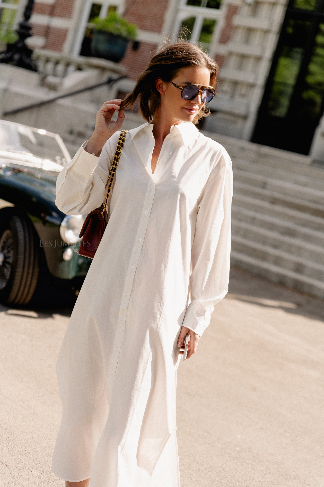 Marlen shirt dress optic white