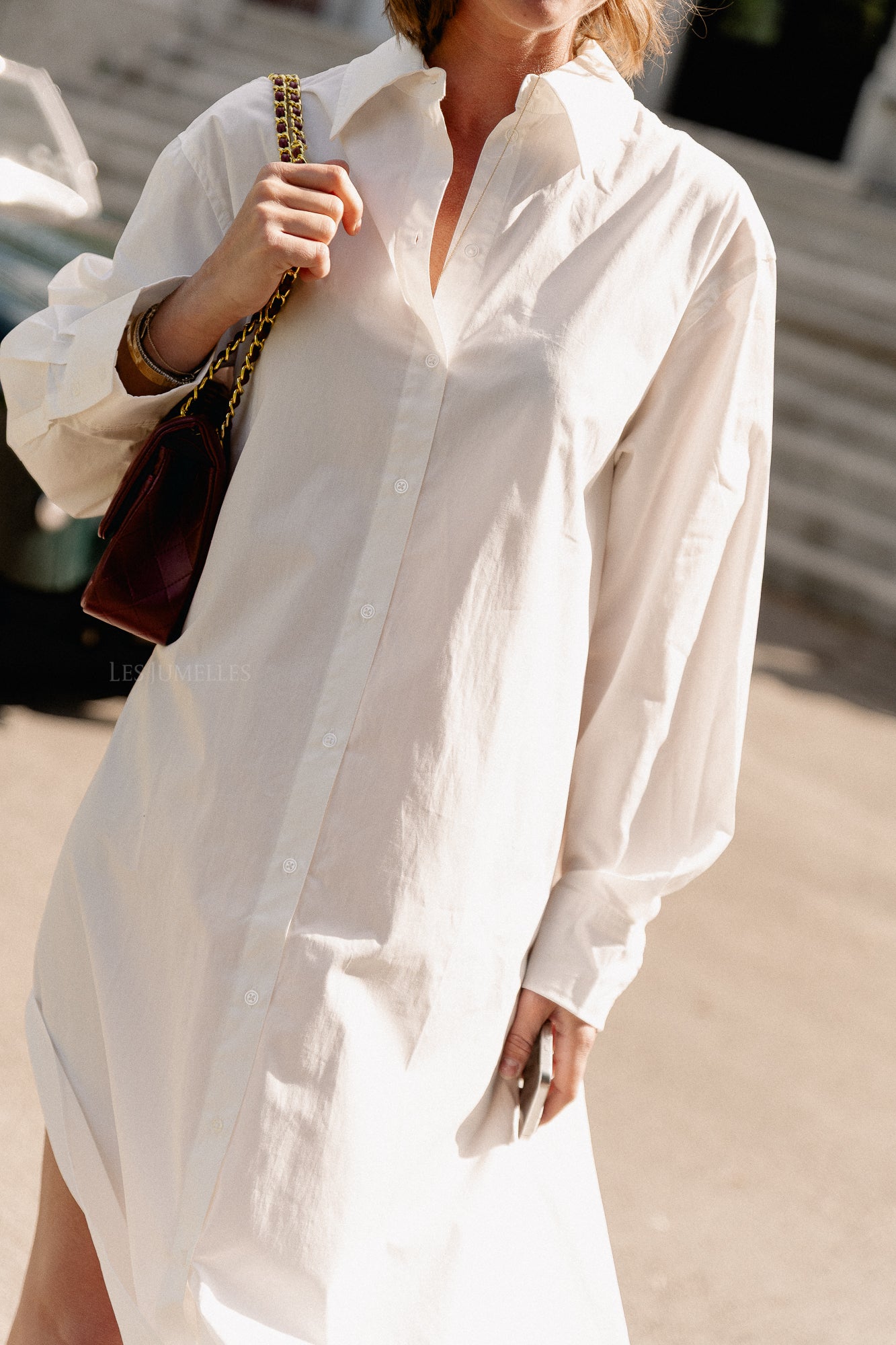 Marlen shirt dress optic white