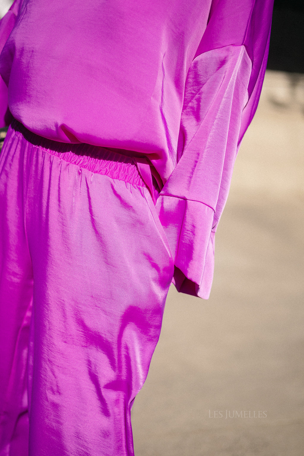 Gill sateen pants - orchid purple