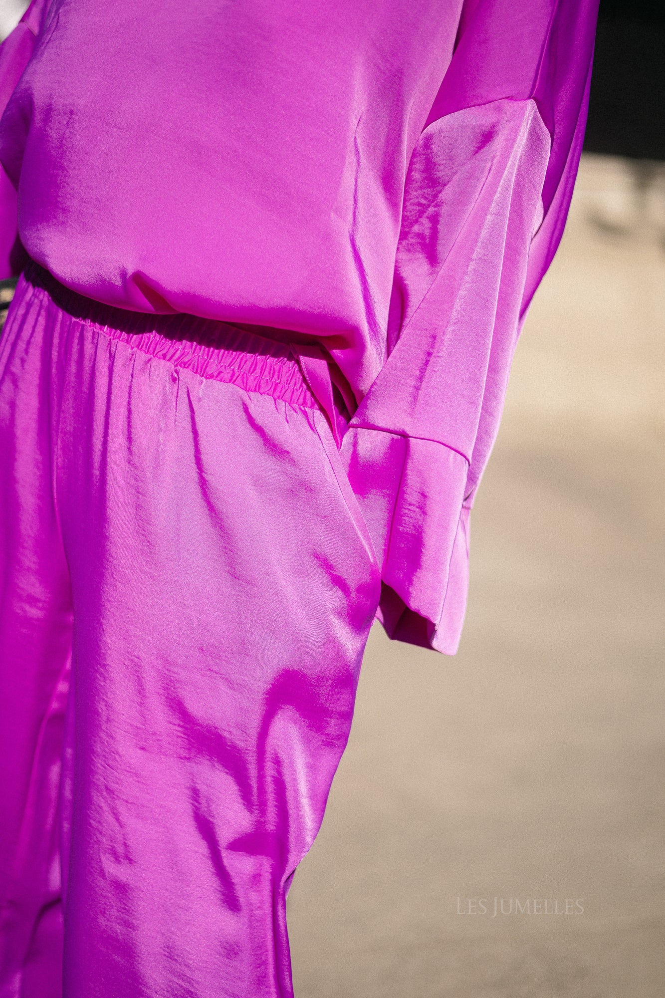 Gill sateen pants - orchid purple