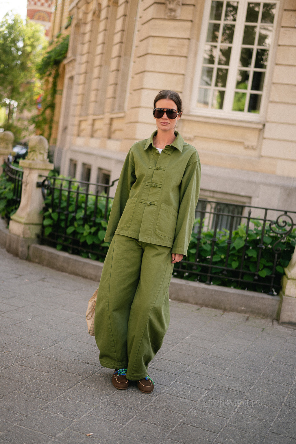 Jasmine barrel pants khaki