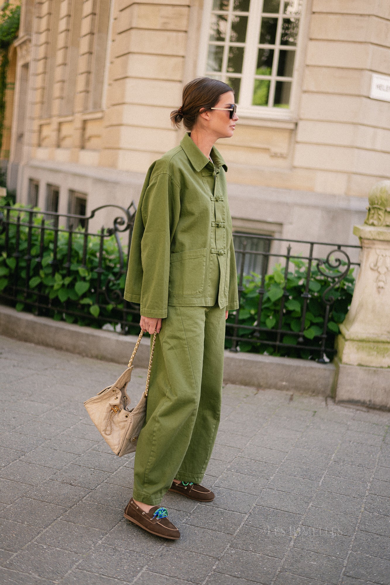 Jasmine denim jacket khaki