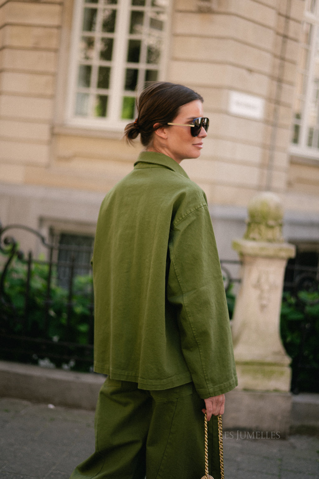 Jasmine denim jacket khaki
