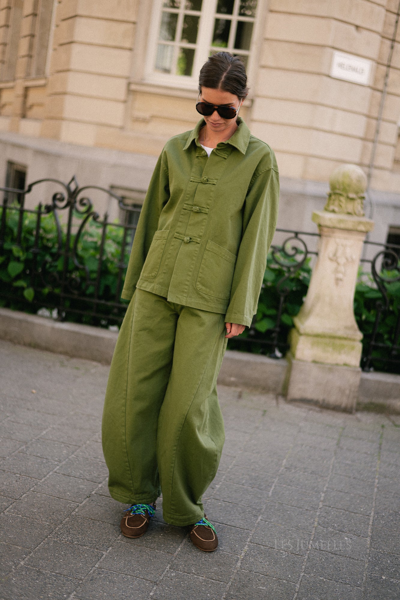 Jasmine denim jacket khaki
