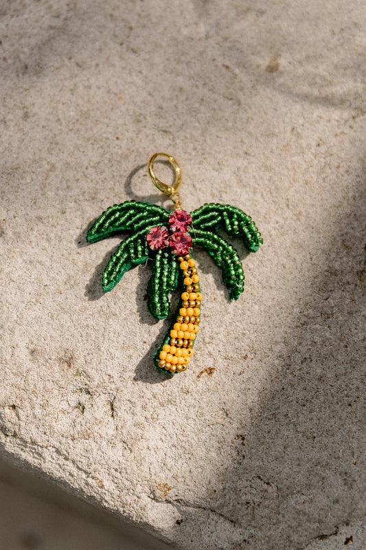 Les Jumelles Palmtree pendant funky green