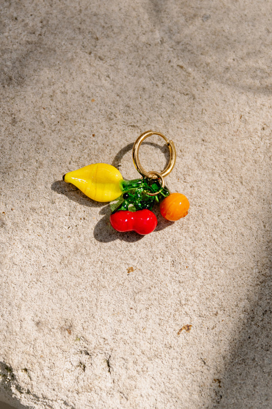 Les Jumelles Fruity pendant multi color