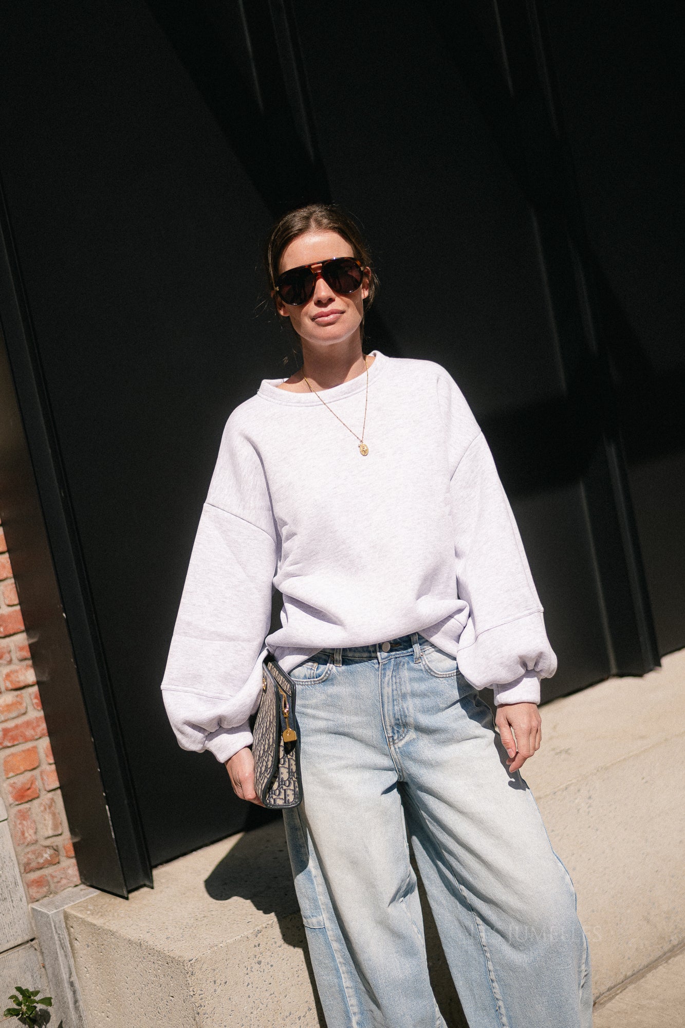 Anke sweater licht grijs