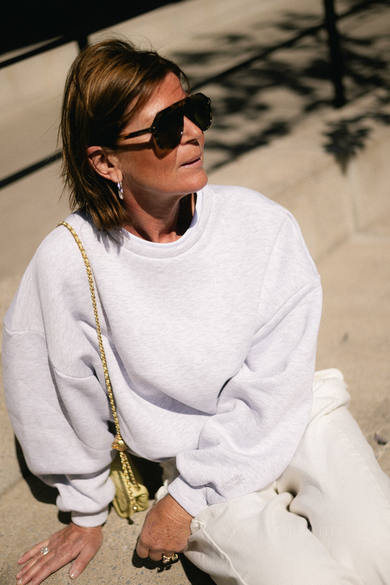 Anna sweater light grey melange