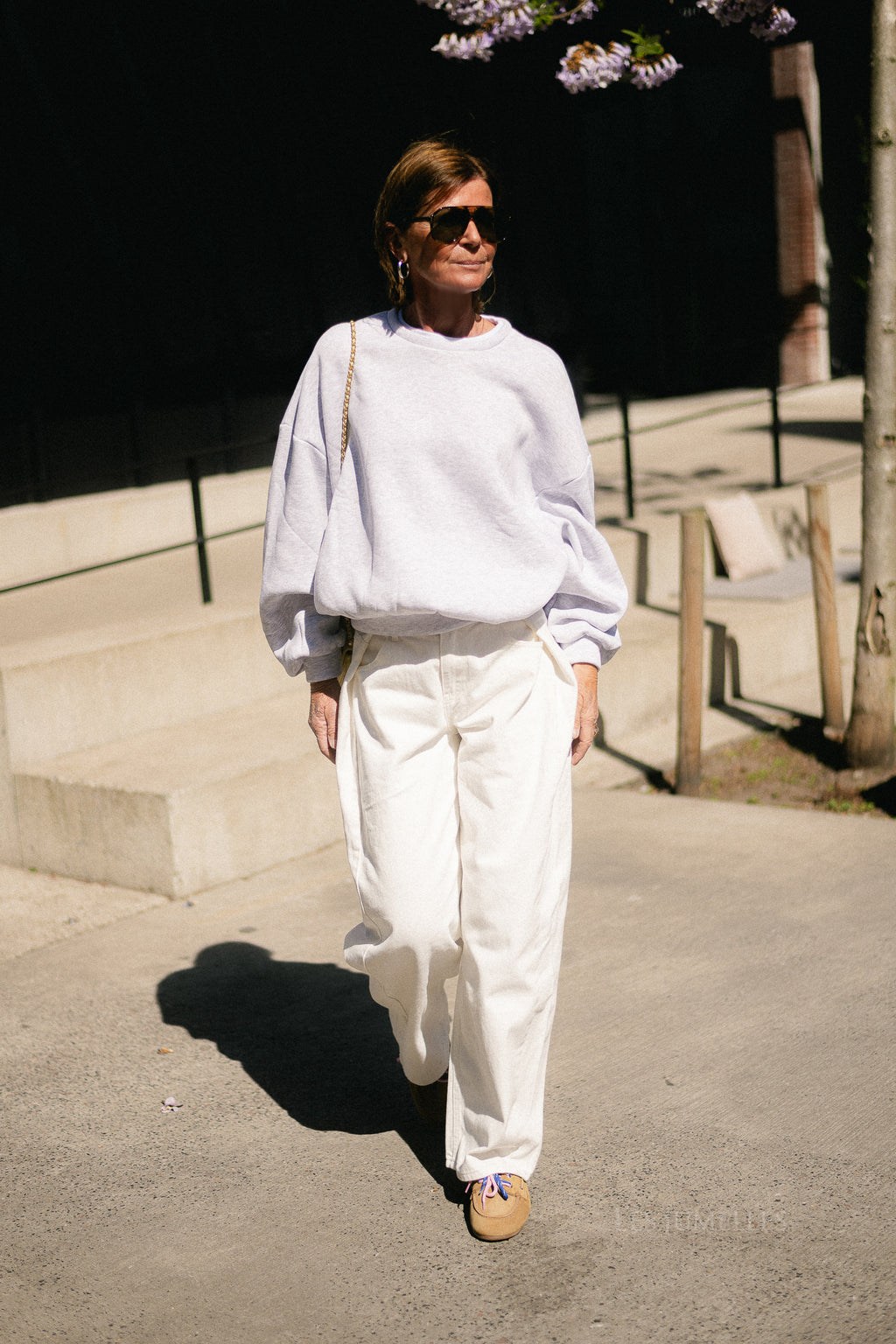 Anna sweater light grey melange