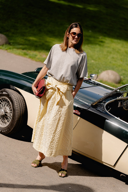 Les Jumelles YASMellow long skirt french vanilla
