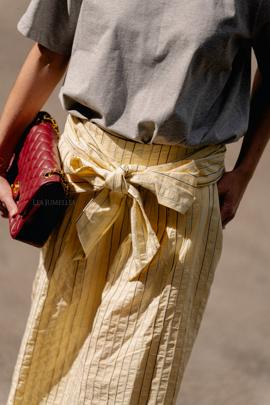 Les Jumelles YASMellow long skirt french vanilla