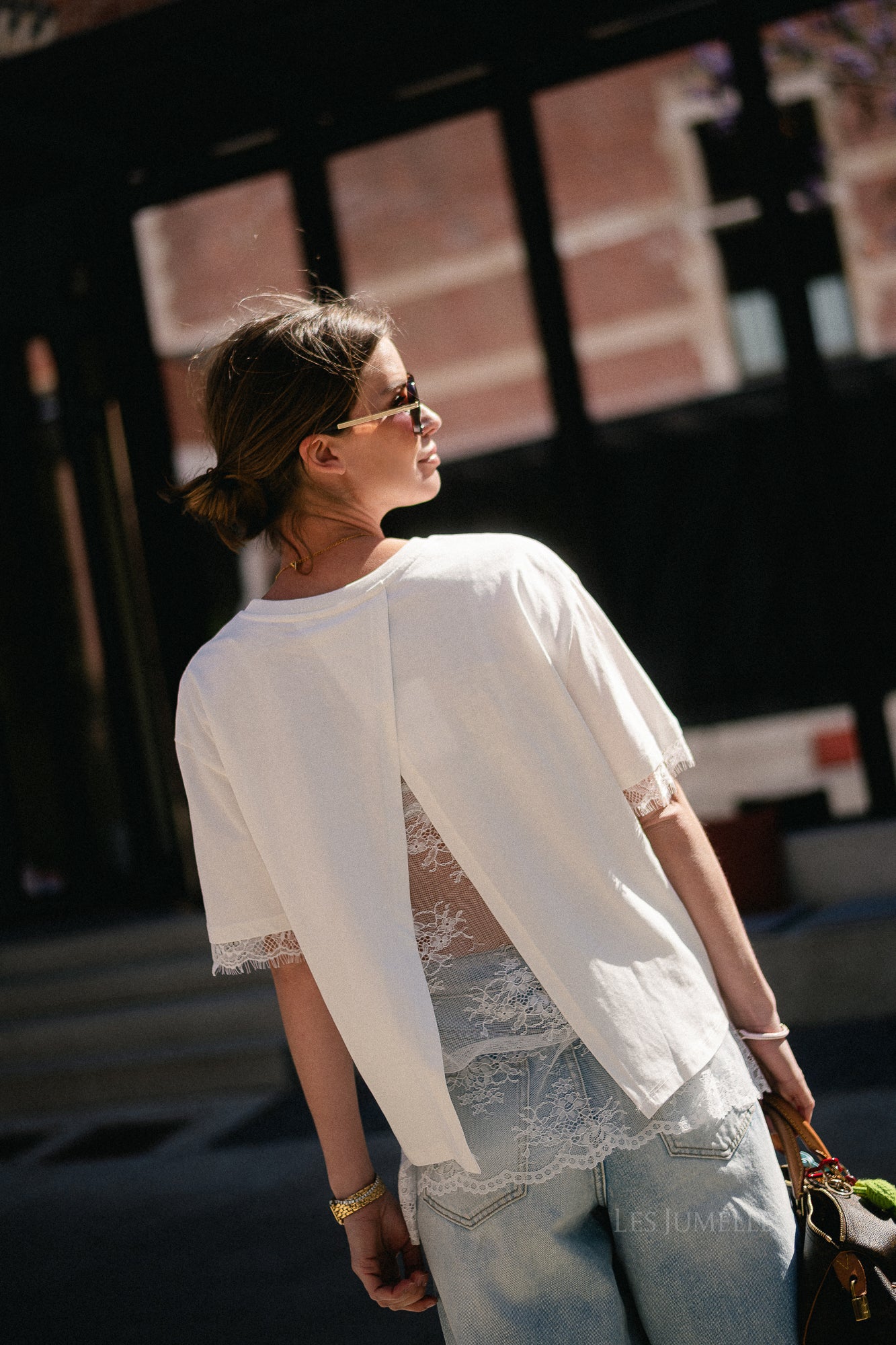 Meilin lace T-shirt white