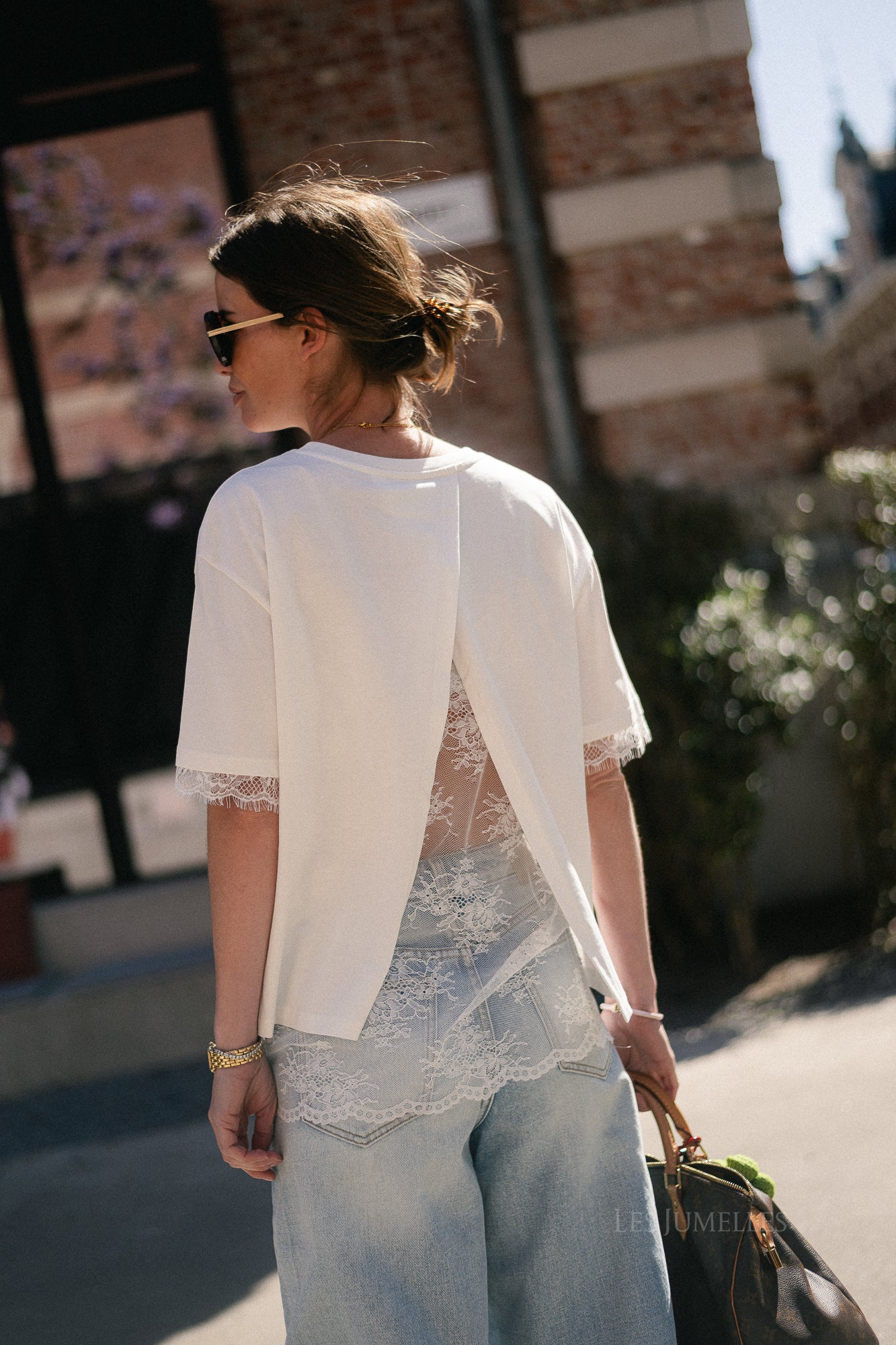 Meilin lace T-shirt white