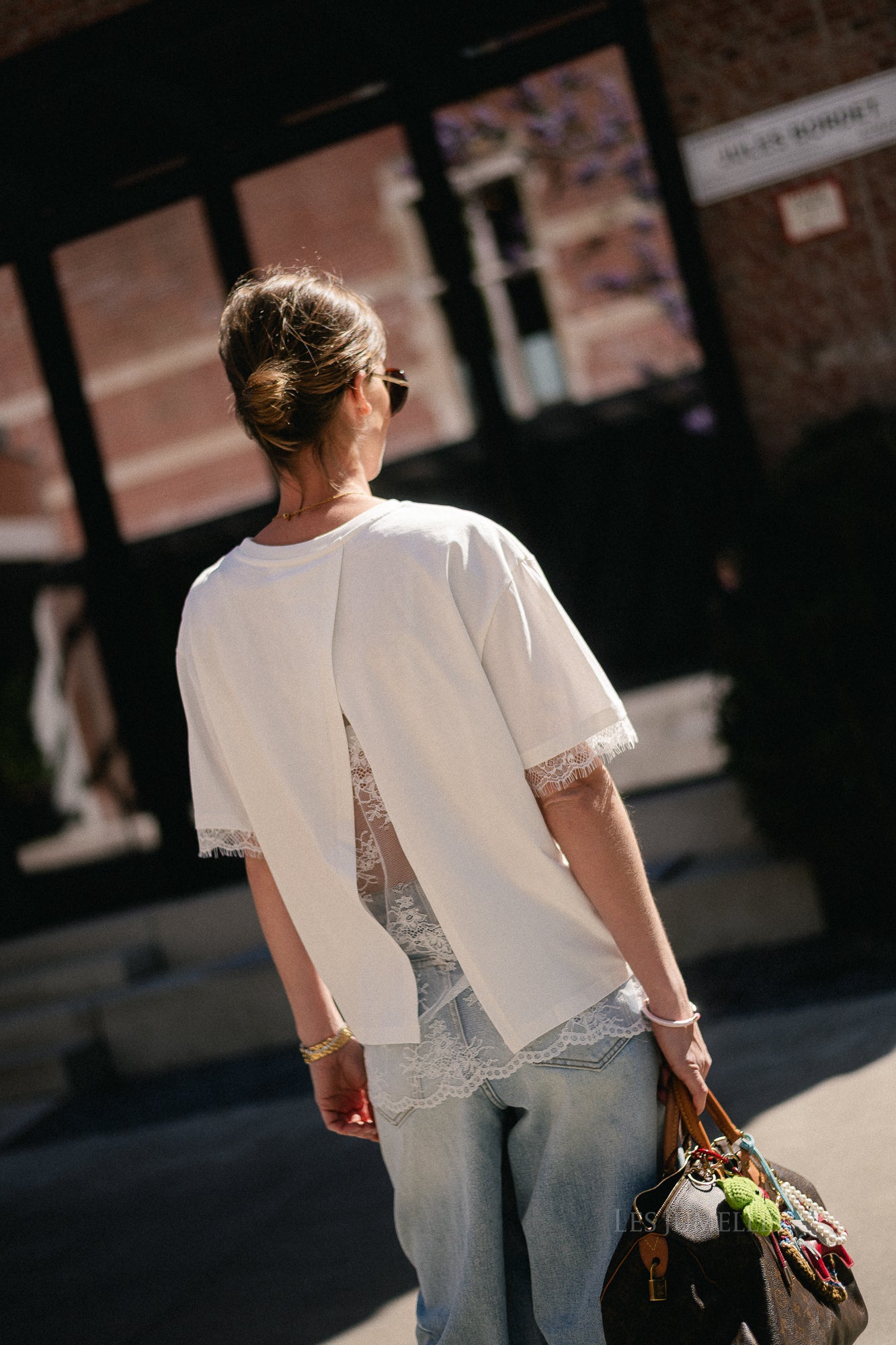 Meilin lace T-shirt white