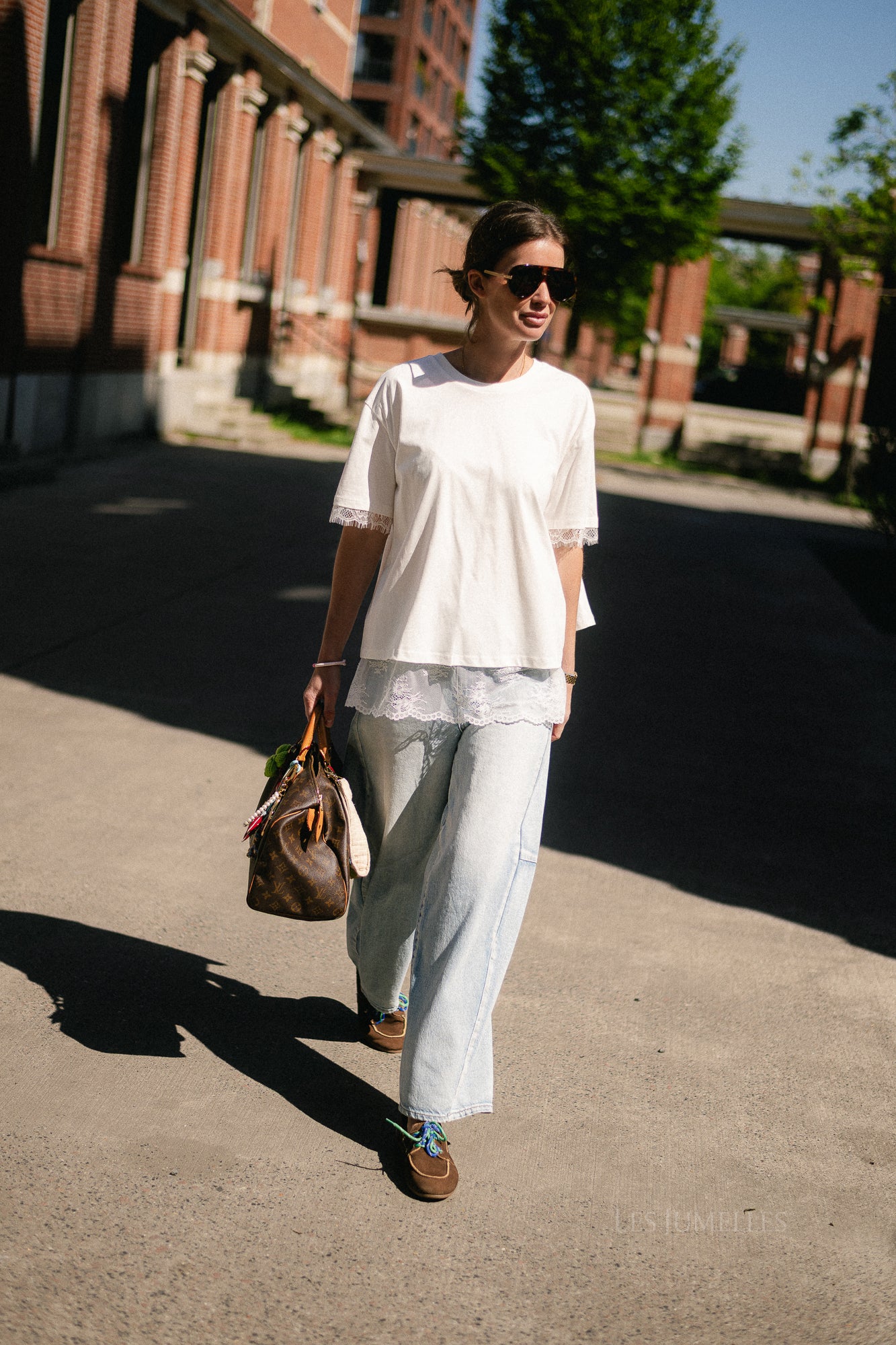 Meilin lace T-shirt white