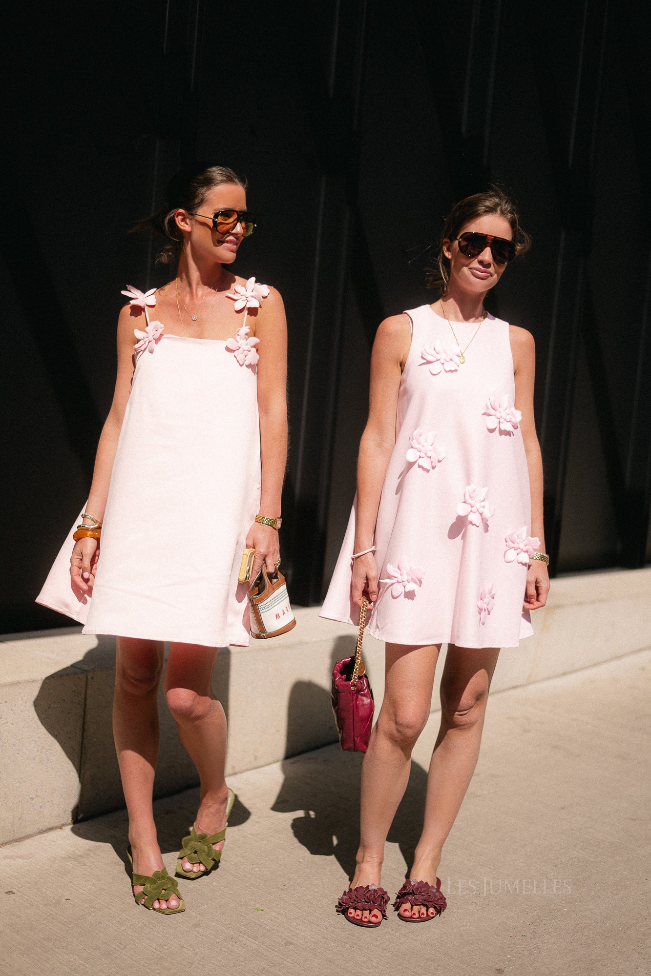 YASDouce strap midi dress blushing pink