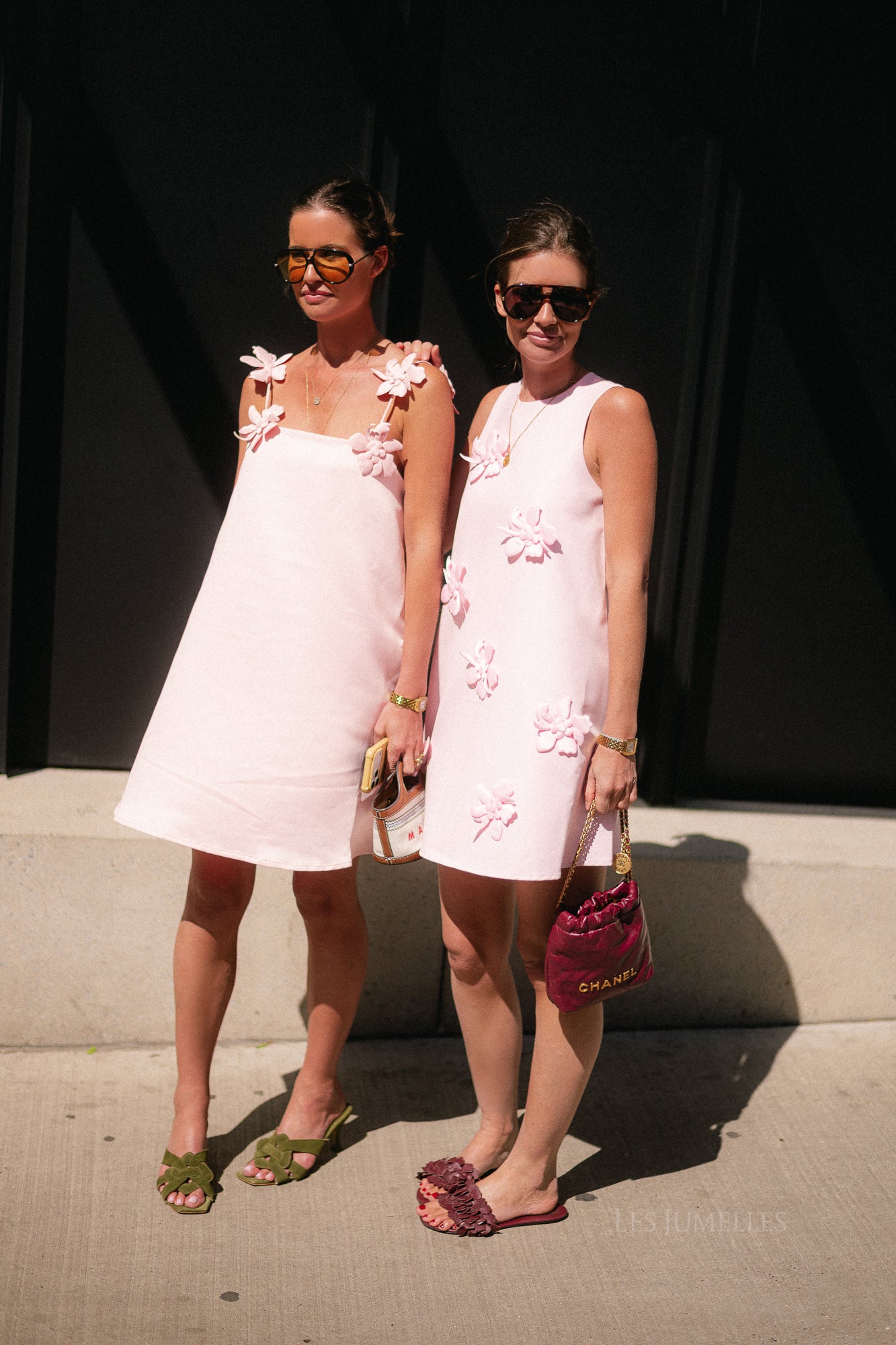 YASDouce strap midi dress blushing pink