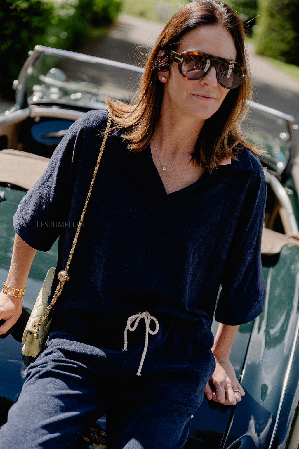 Chemise Miley Terry bleu marine