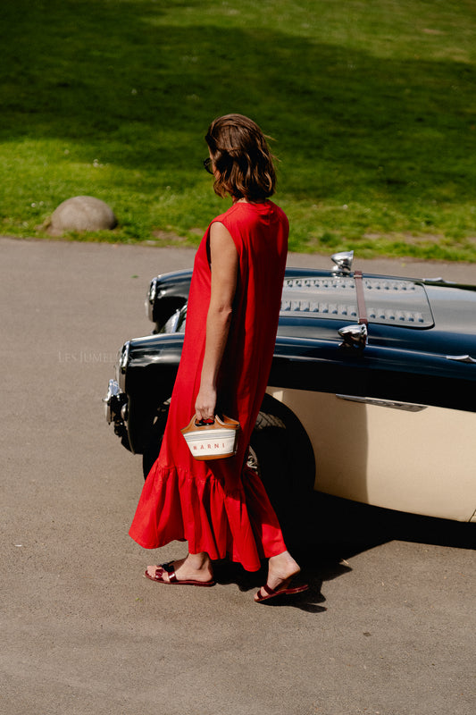 Les Jumelles Gustave dress high risk red