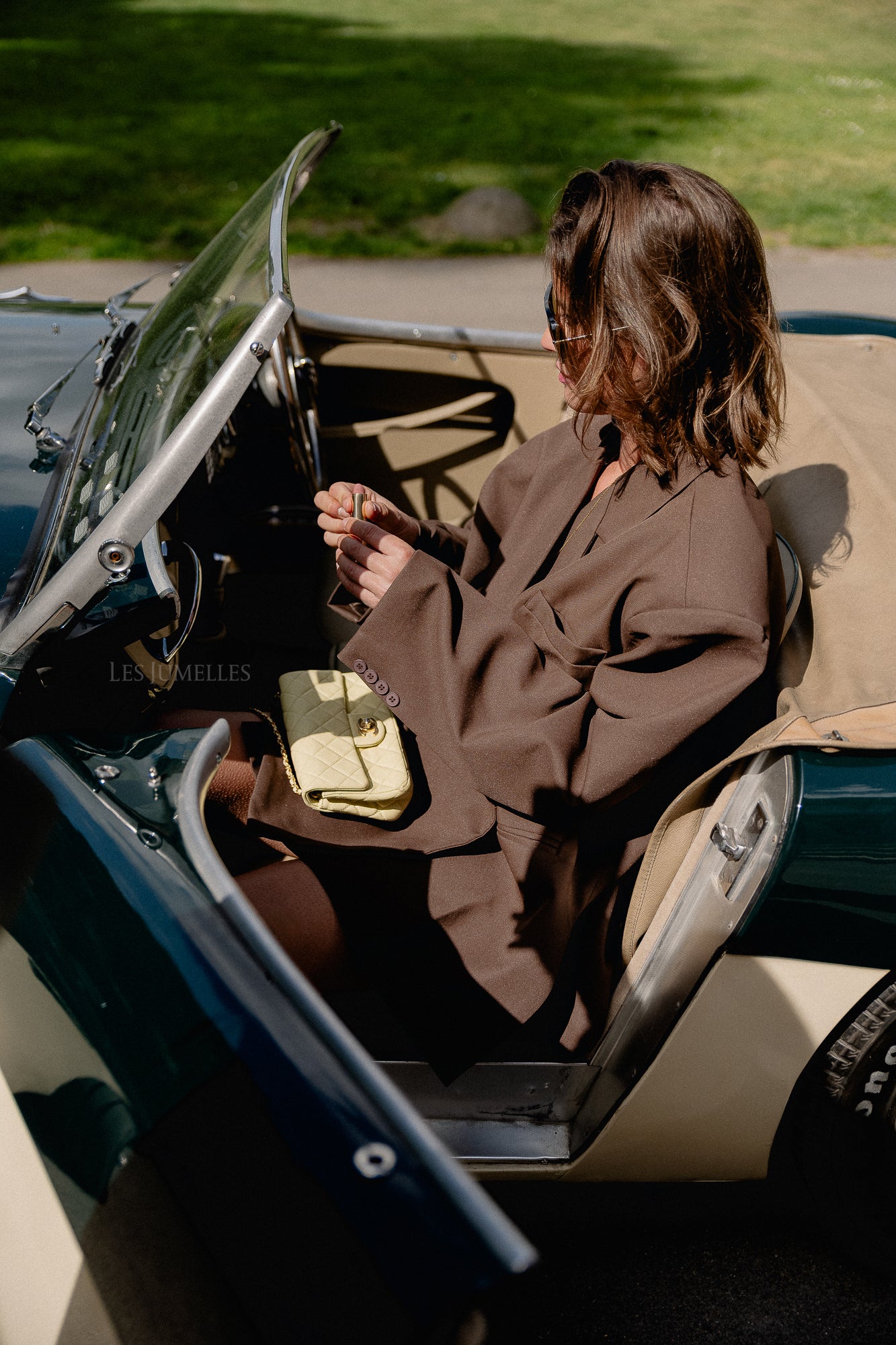Chloe oversized blazer hot chocolate