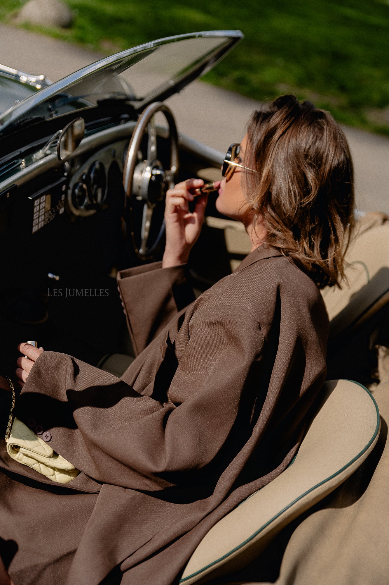 Chloe oversized blazer hot chocolate