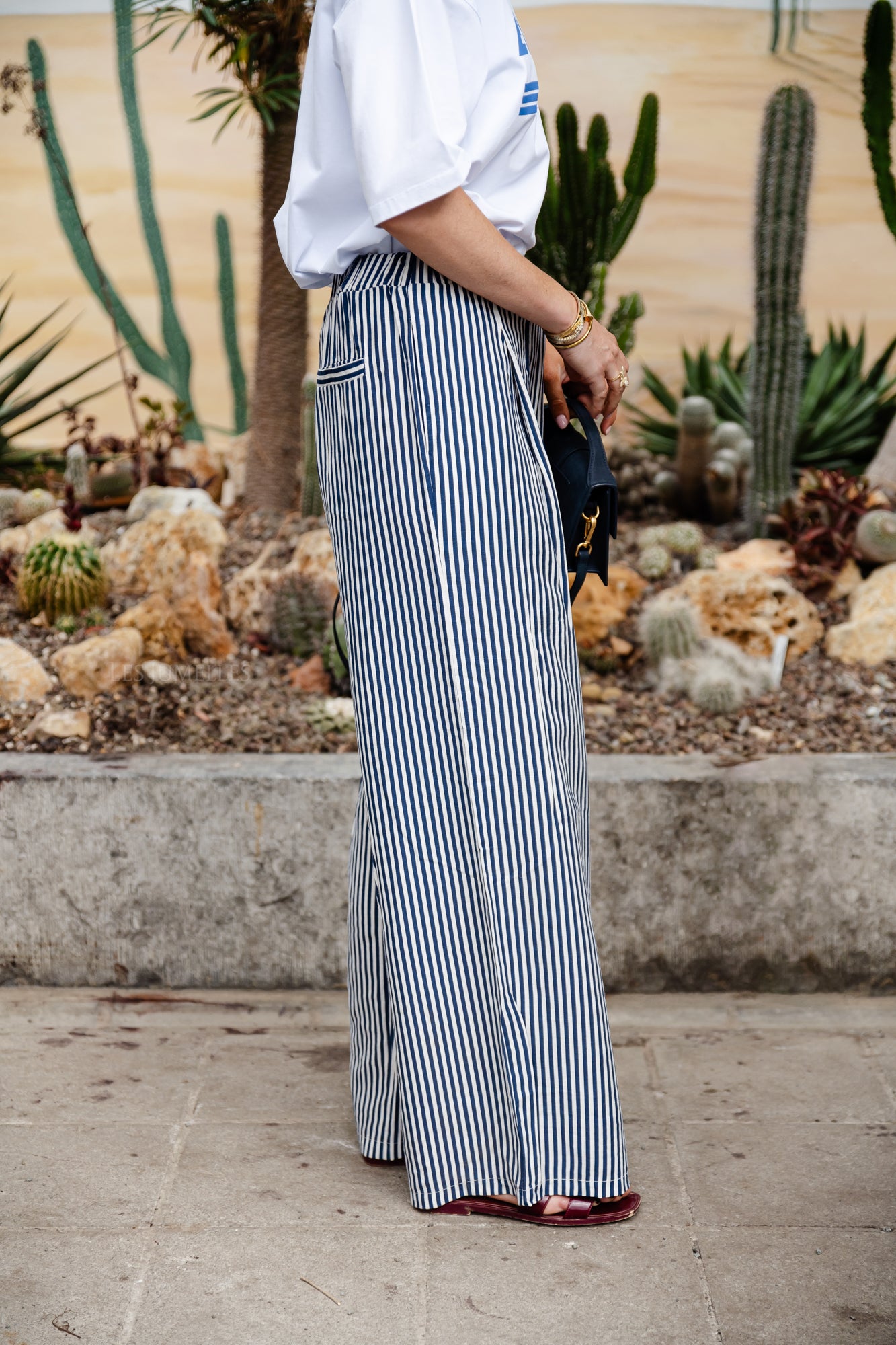 Gemma striped pants blue