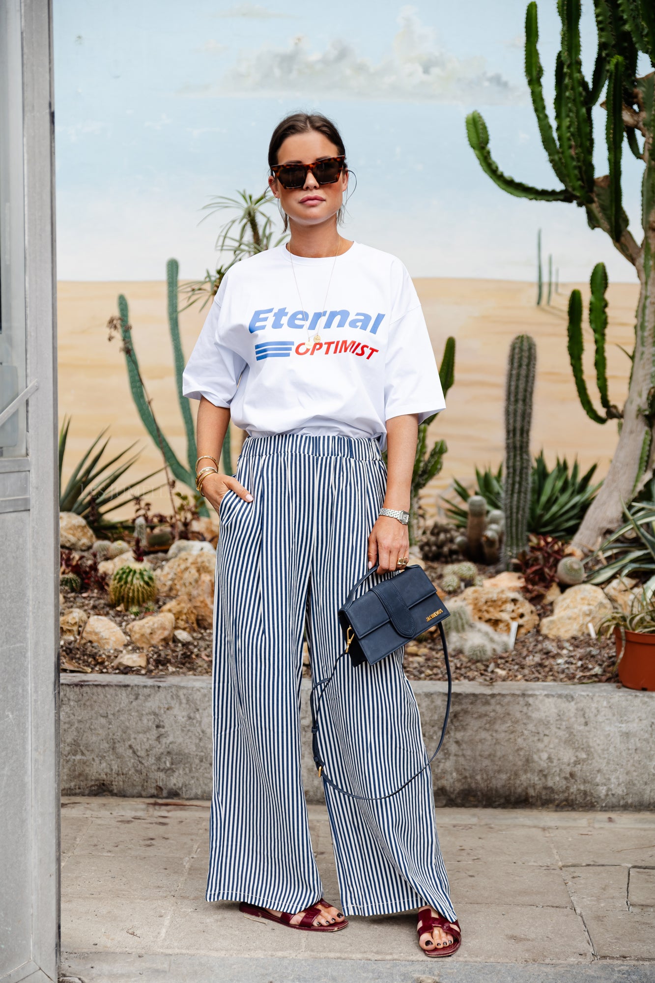 Gemma striped pants blue