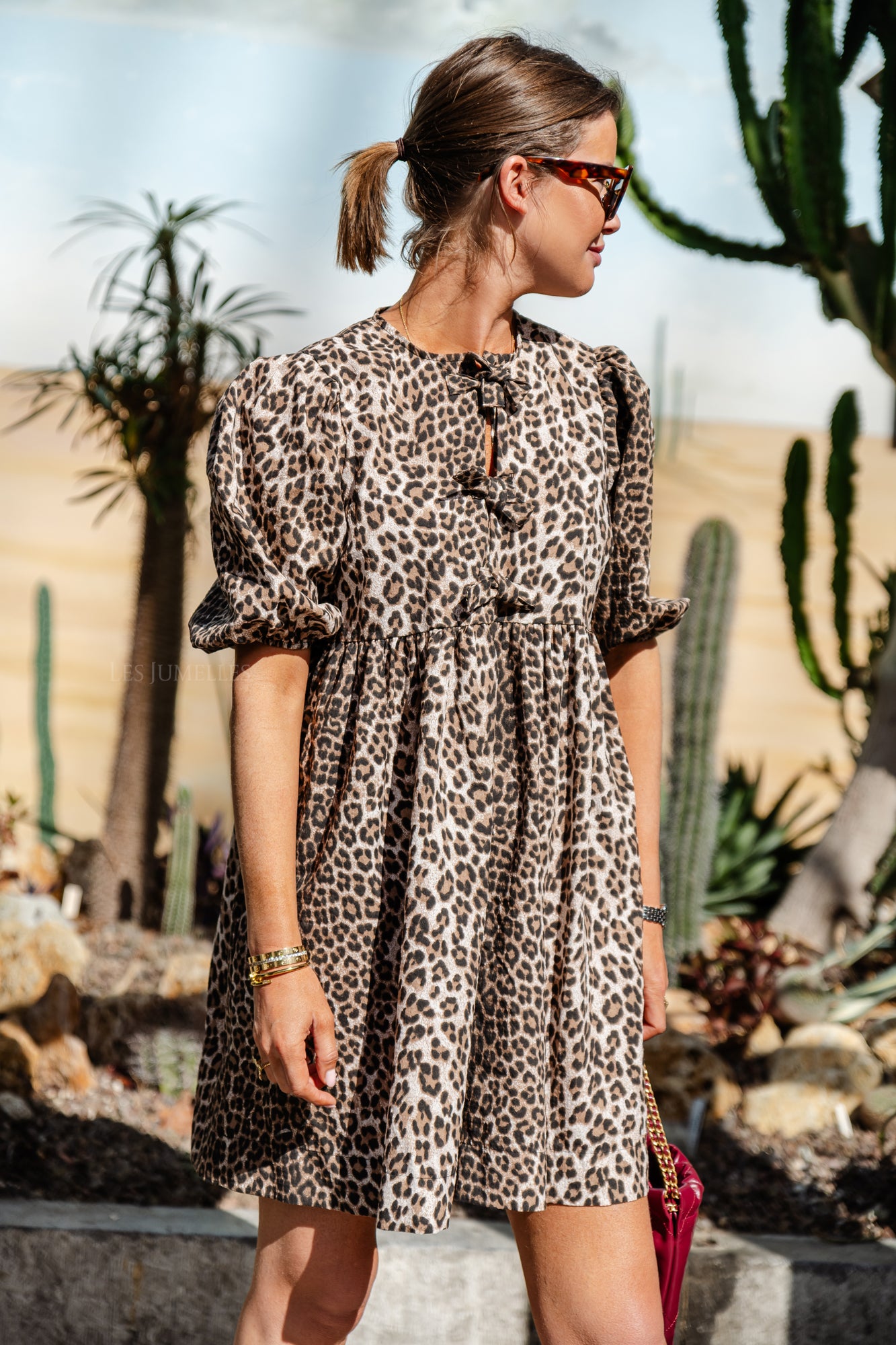 Freya leopard jurk