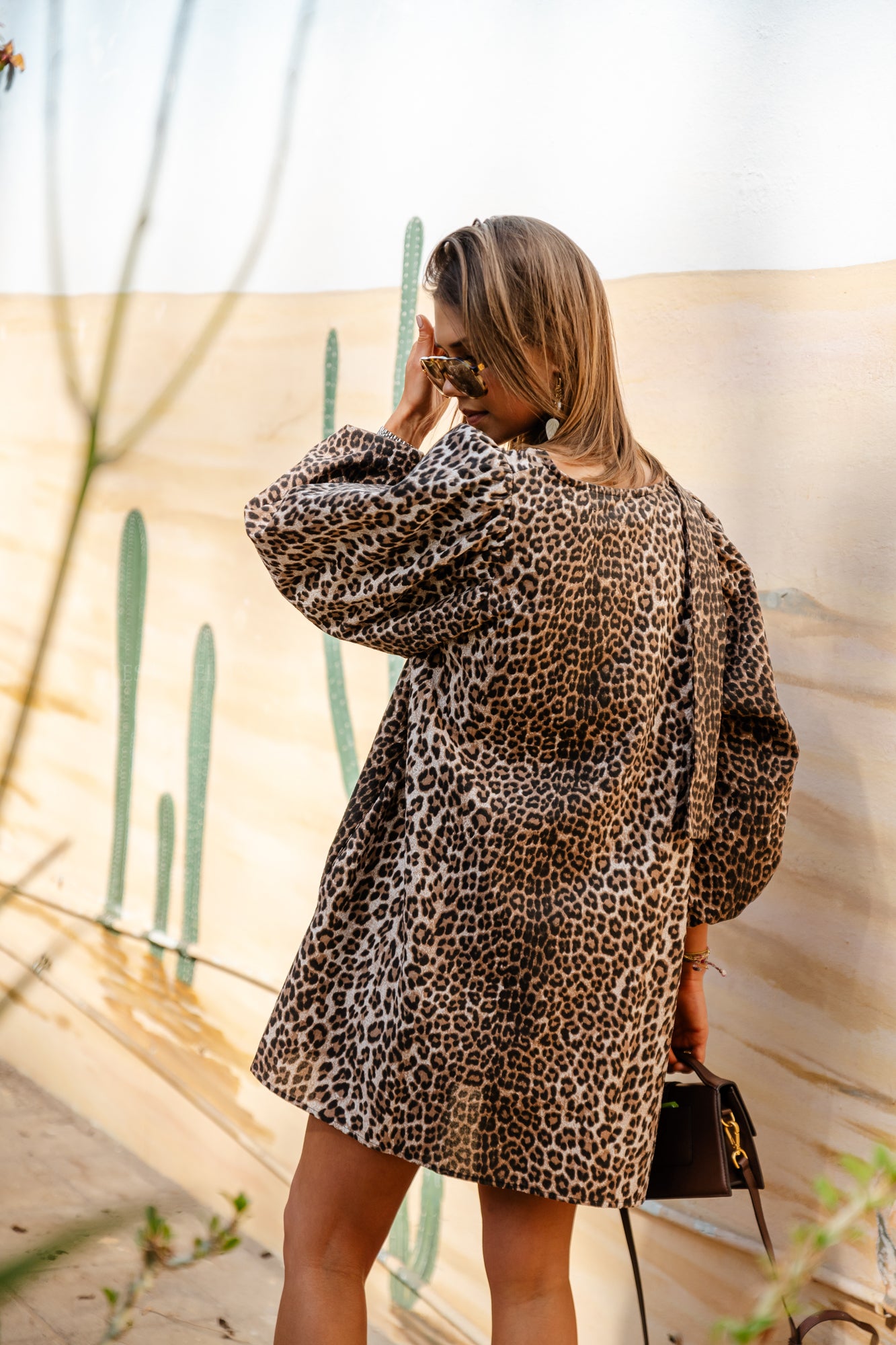Robe courte Livvy léopard