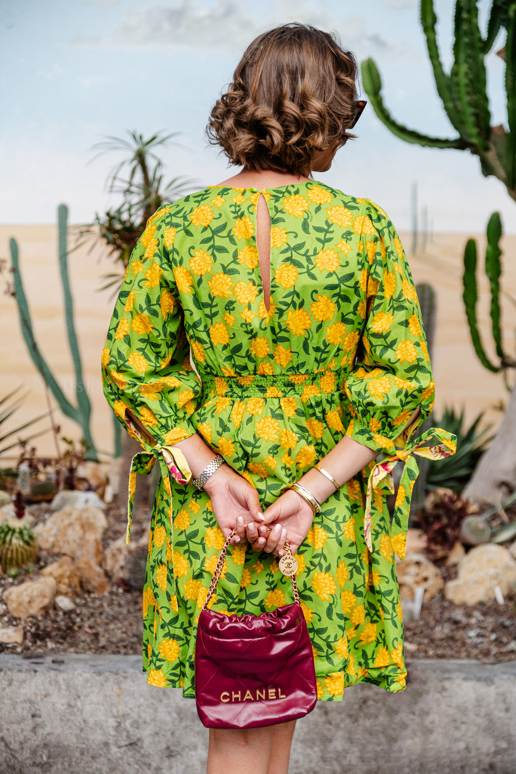 Alexis jurk ananas bloem