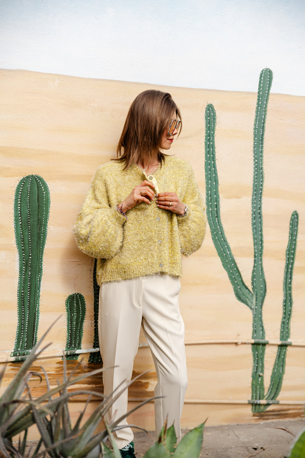 Rika cardigan yellow