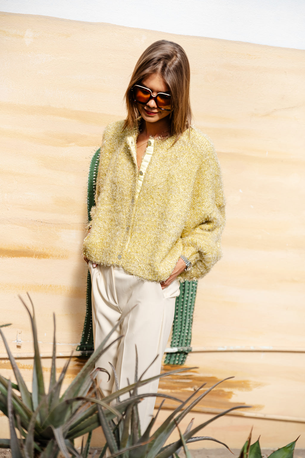 Rika cardigan yellow
