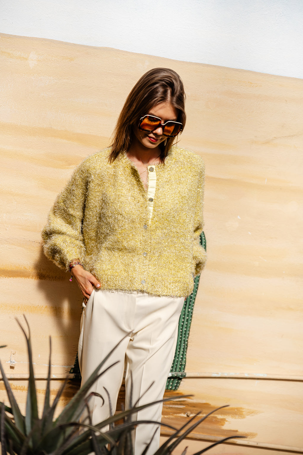 Rika cardigan yellow