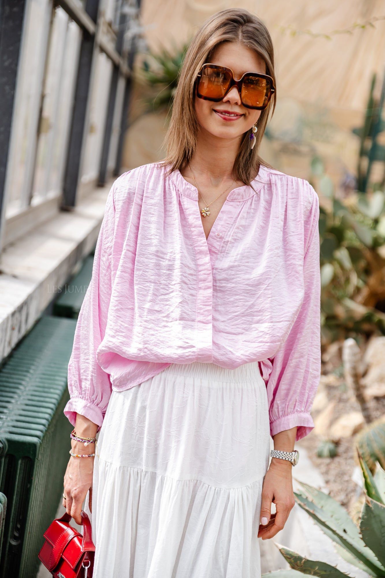 Emmeline blouse roze