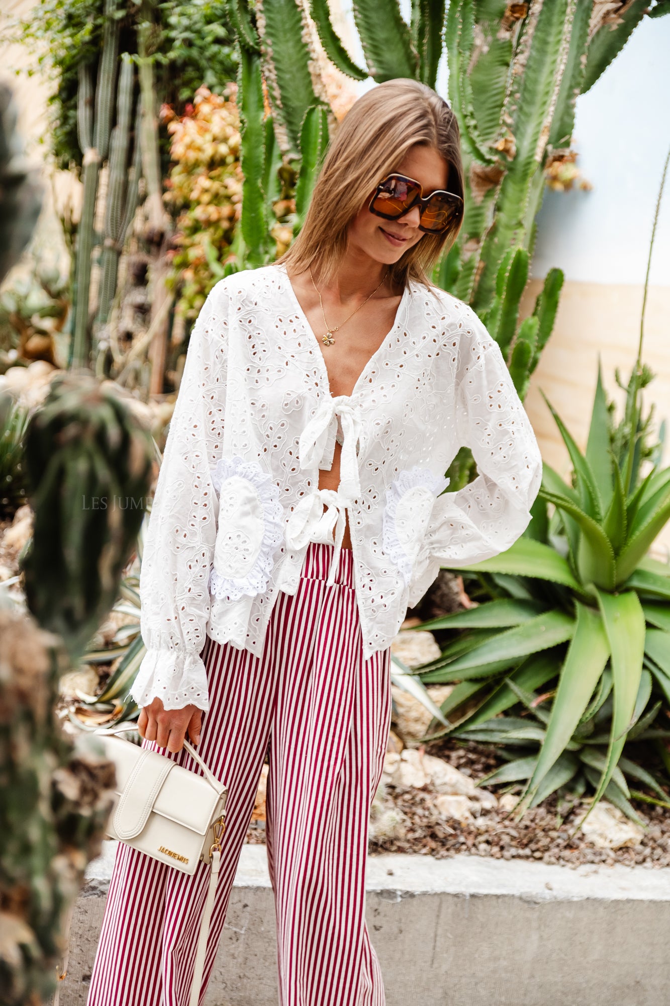 Grace embroidered blouse off white