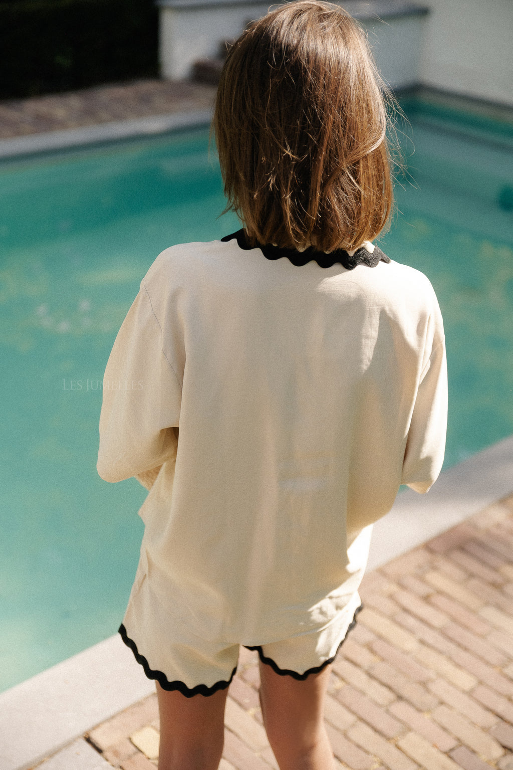 Short Juliana sable blanchi