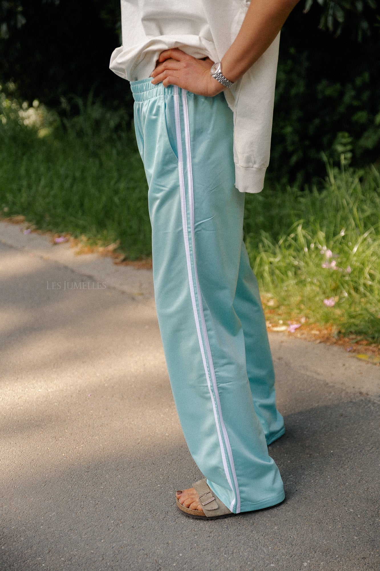 Pantalon de survêtement Isla turquoise