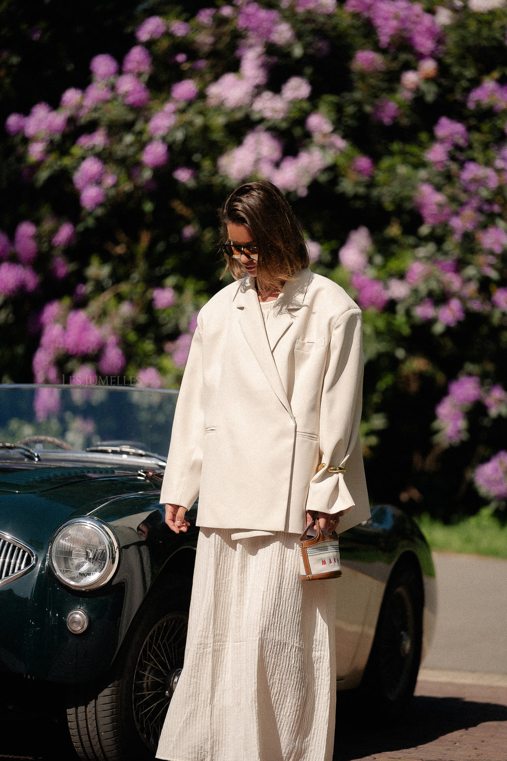 Chloe oversized blazer eggshell