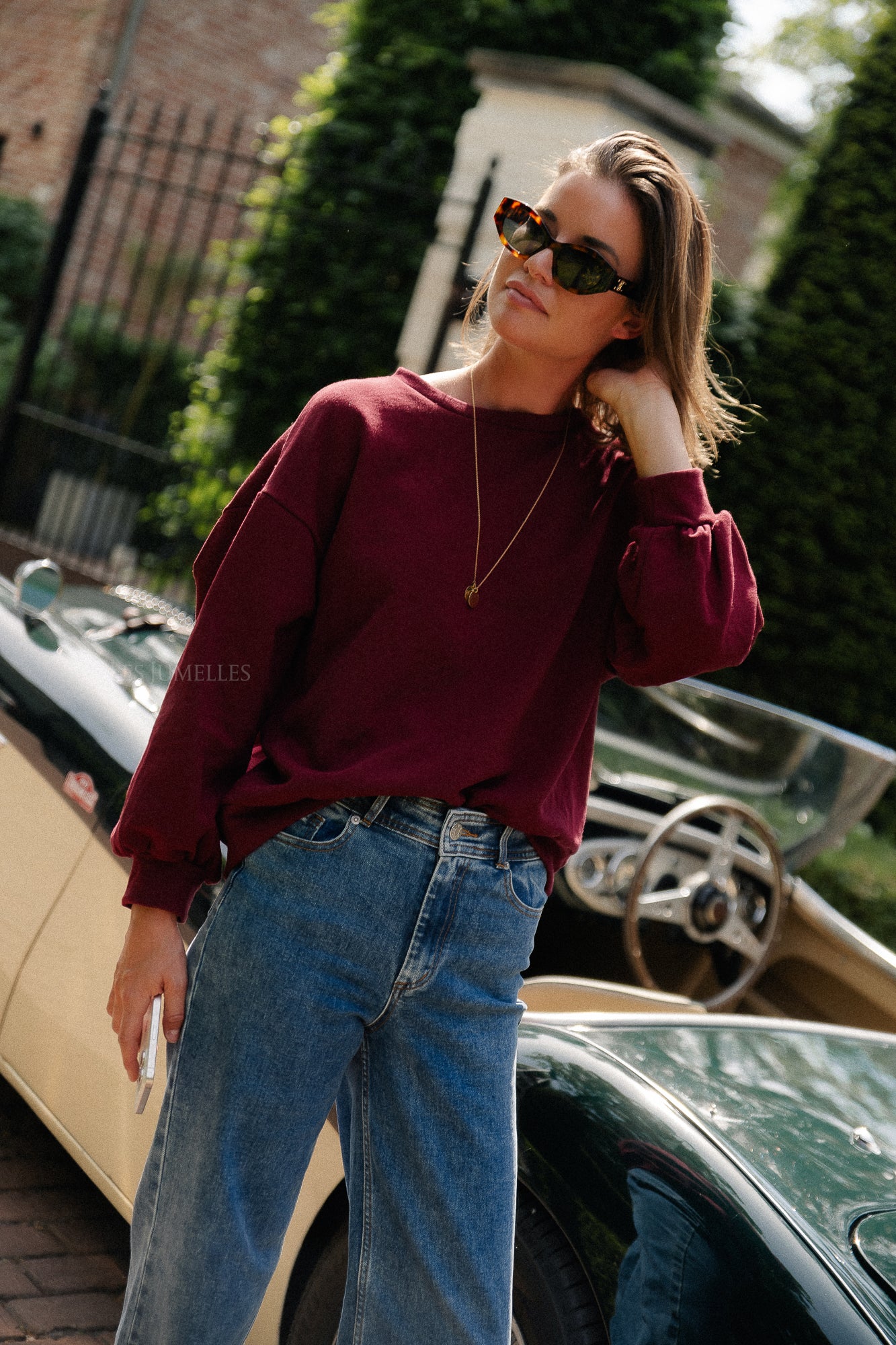 Pull Romy bordeaux