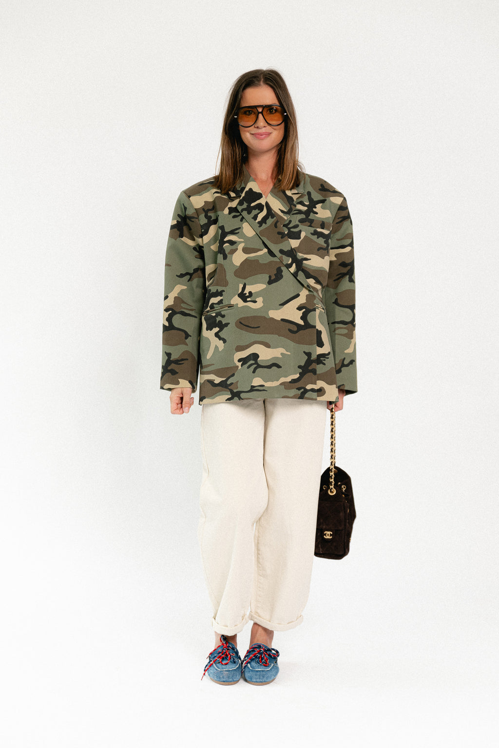 Chloe oversized blazer - camouflage print