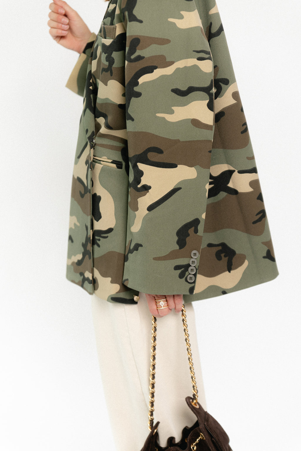 Chloe oversized blazer - camouflage print