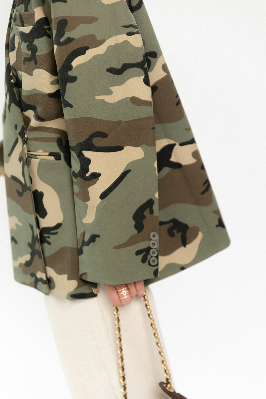 Chloe oversized blazer - camouflage print