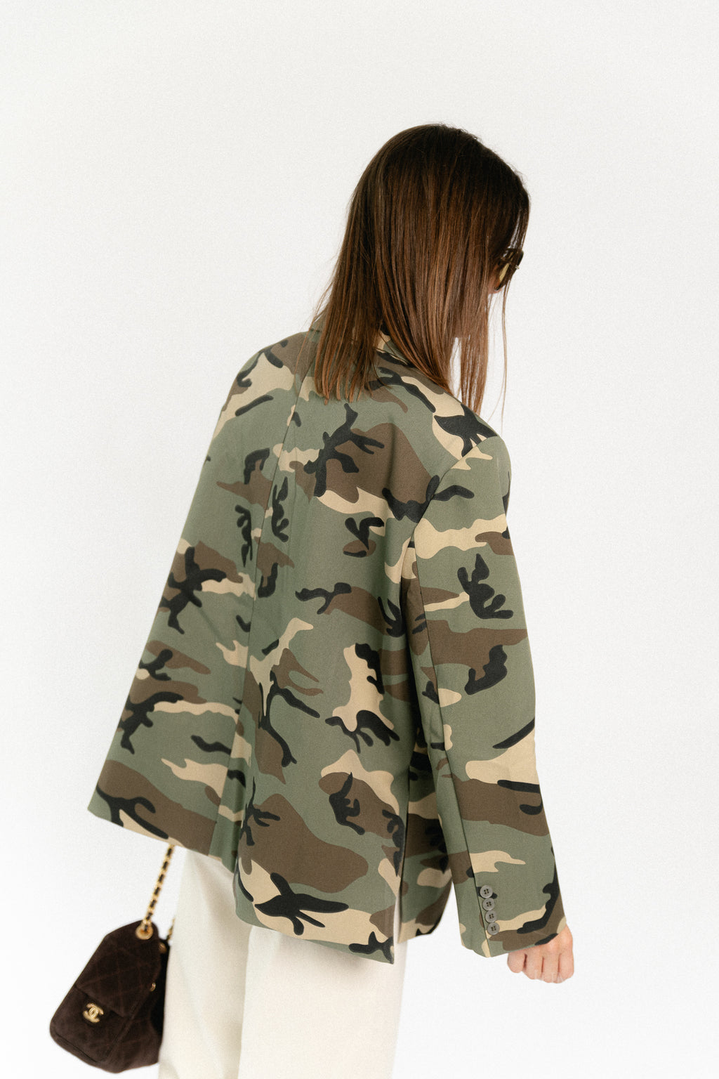 Chloe oversized blazer - camouflage print