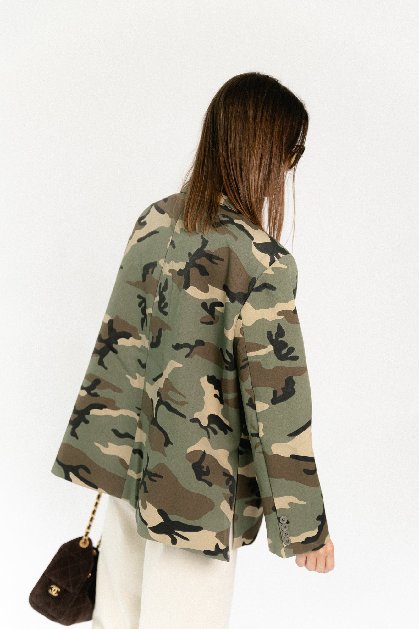 Chloe oversized blazer - camouflage print