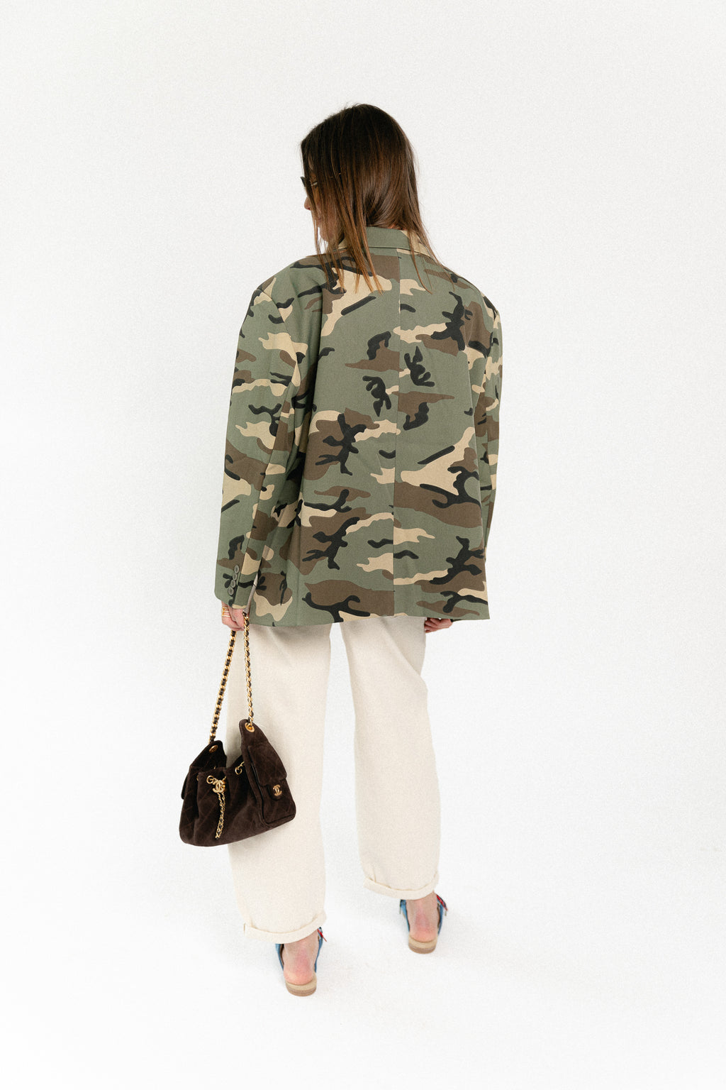 Chloe oversized blazer - camouflage print