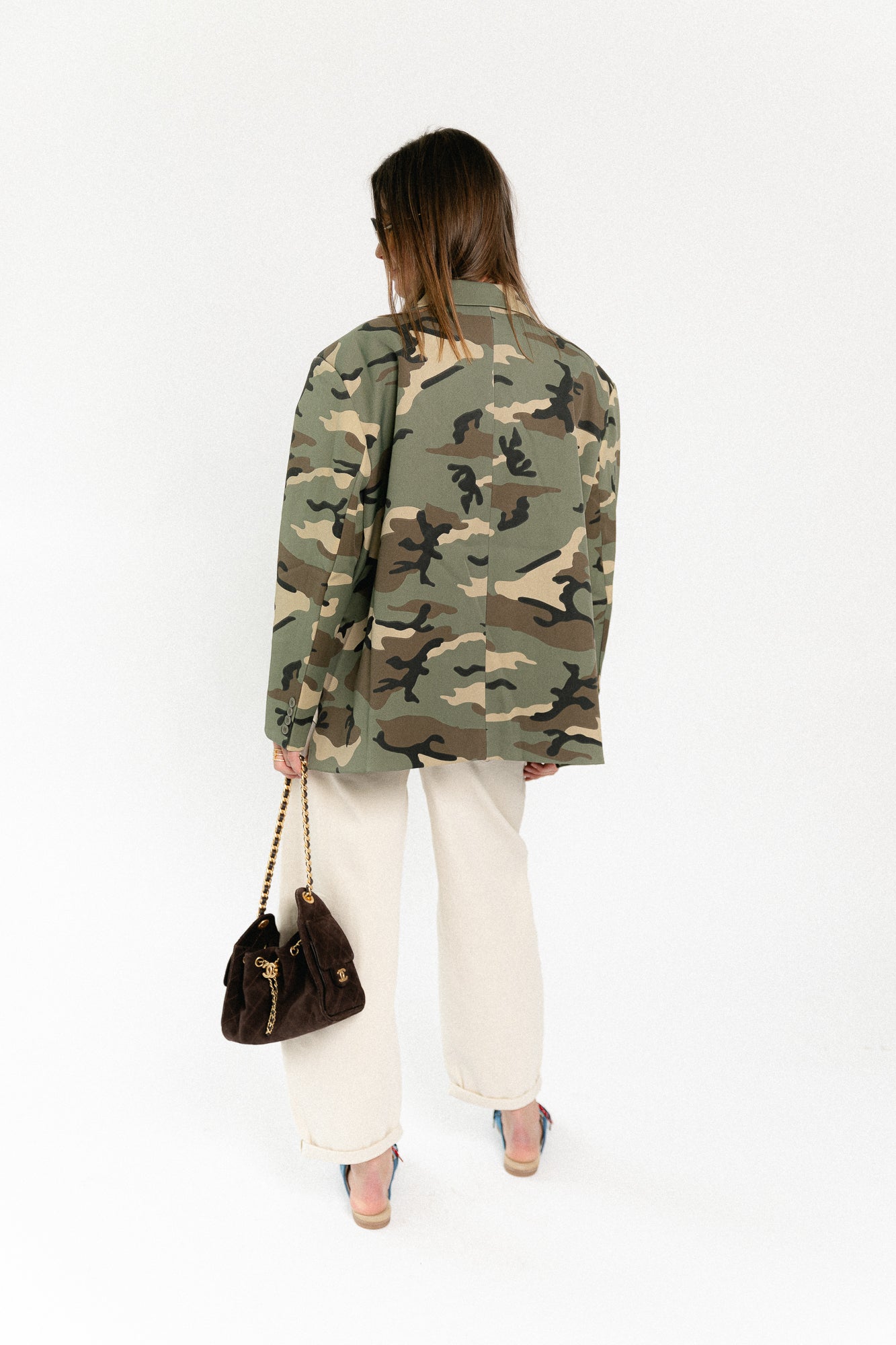 Chloe oversized blazer - camouflage print